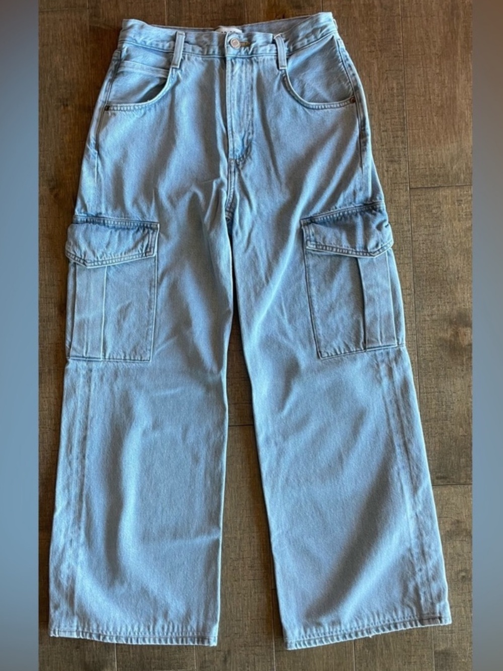 agolde minka cargo wide leg jean size 26